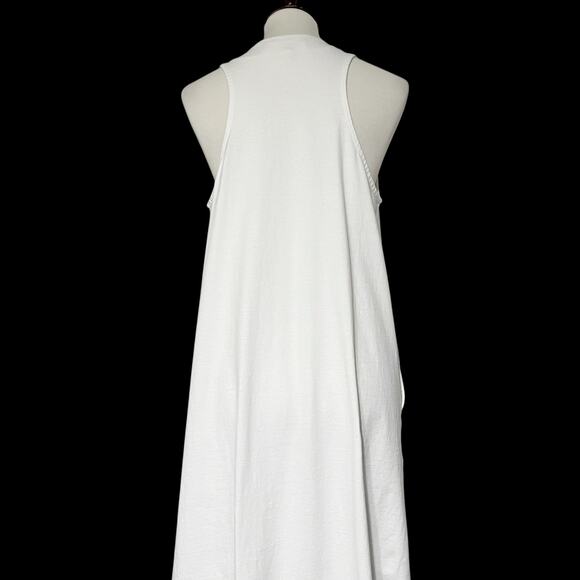Free‎ People FP Beach Women's Luisa White Pleated Sleeveles Midi Dress Sz Small - Picture 9 of 12